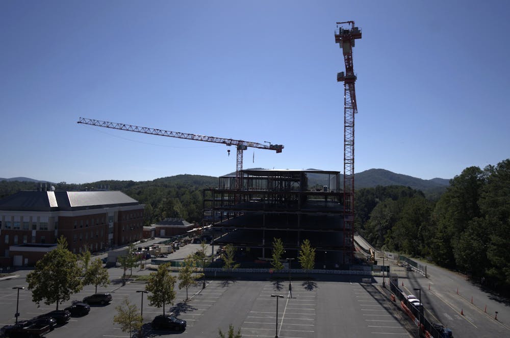 Construction at Fontaine Research Park, photographed Oct. 6, 2025.