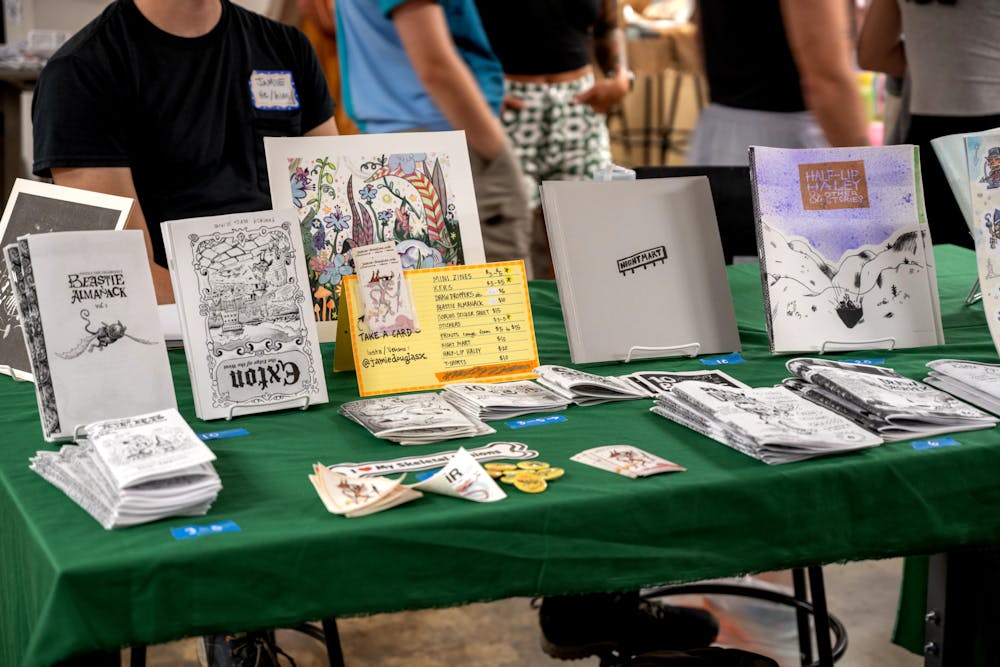 From noon to four p.m. in The Underground, 26 vendors and around 300 visitors came together to take part in Charlottesville’s exciting zine scene.
