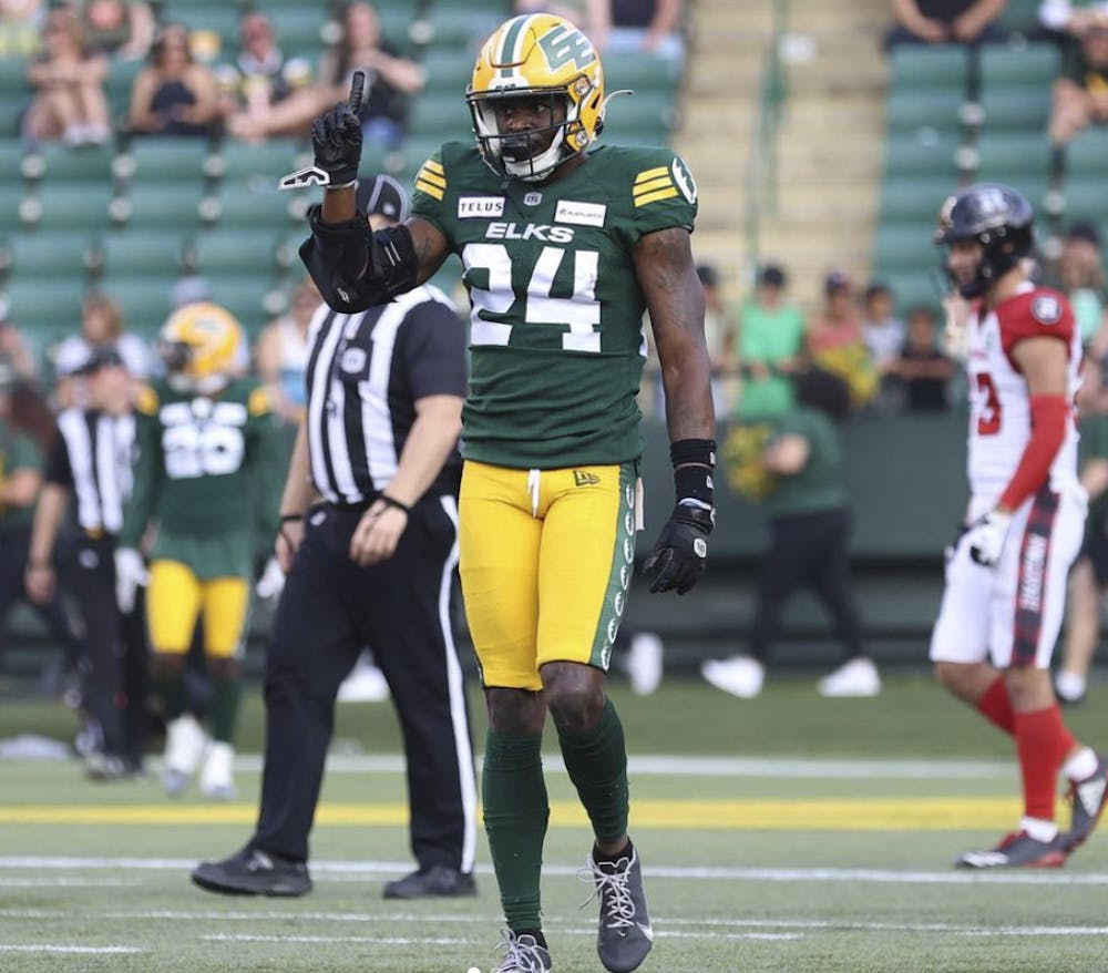 Darrius Bratton celebrates after an incomplete pass.