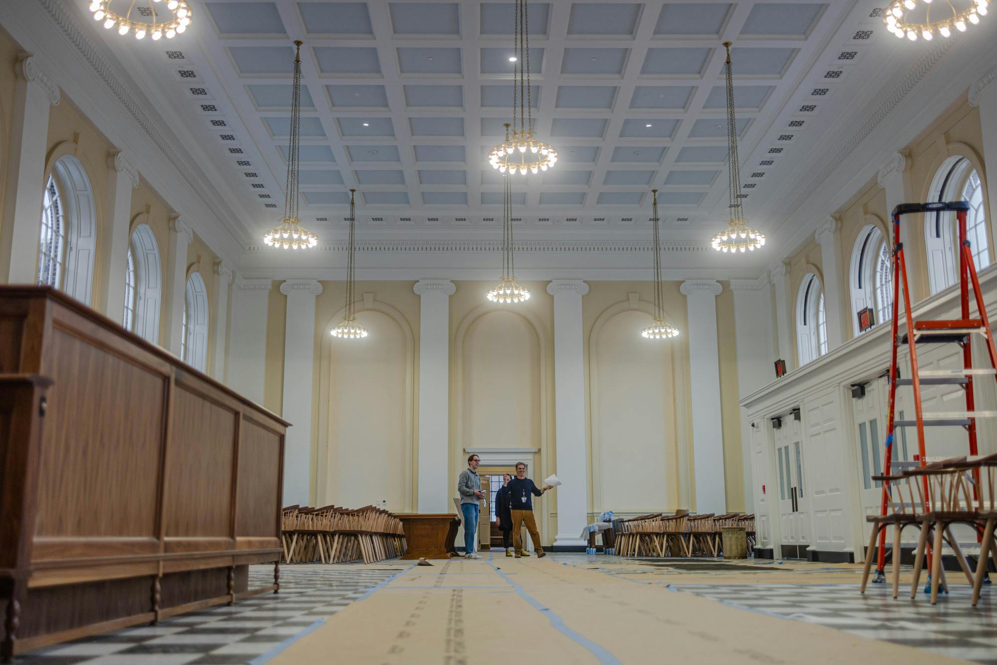 The new Alderman Library is very spacious, with the renovations adding 130,000 square feet and renovating another 100,000 square feet, all on the same-sized building footprint.