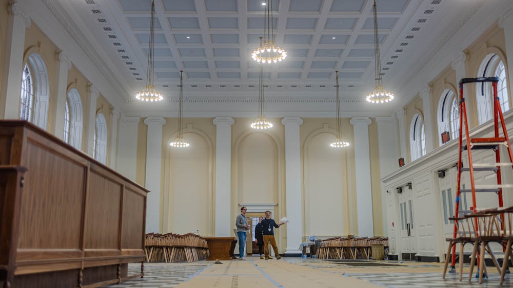 The new Alderman Library is very spacious, with the renovations adding 130,000 square feet and renovating another 100,000 square feet, all on the same-sized building footprint.