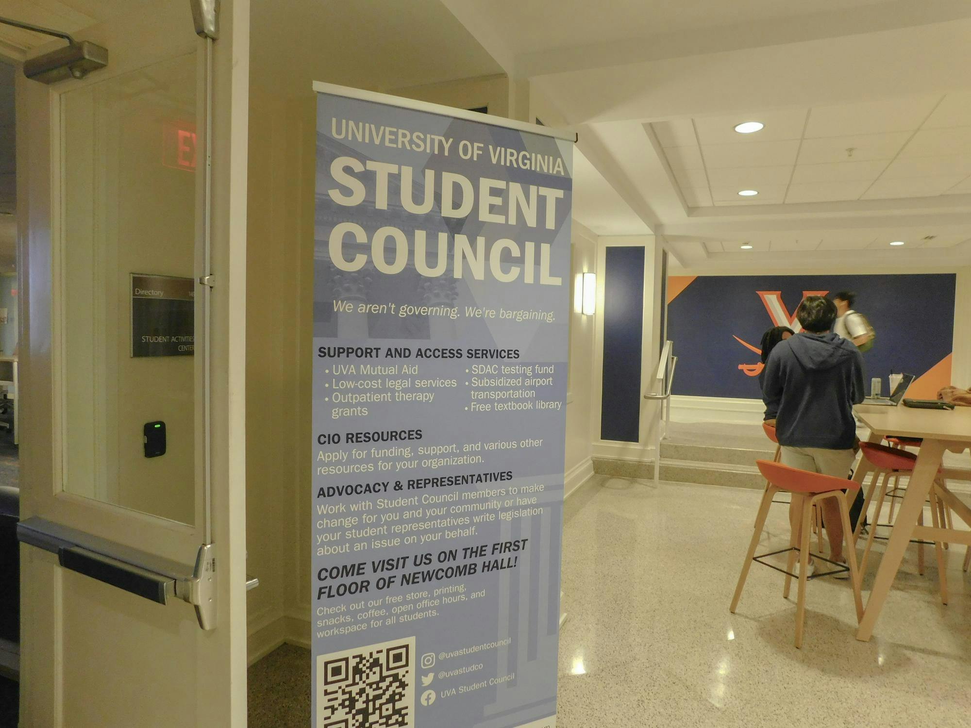 Also sworn in Sunday was the full representative body of the Student Council. 