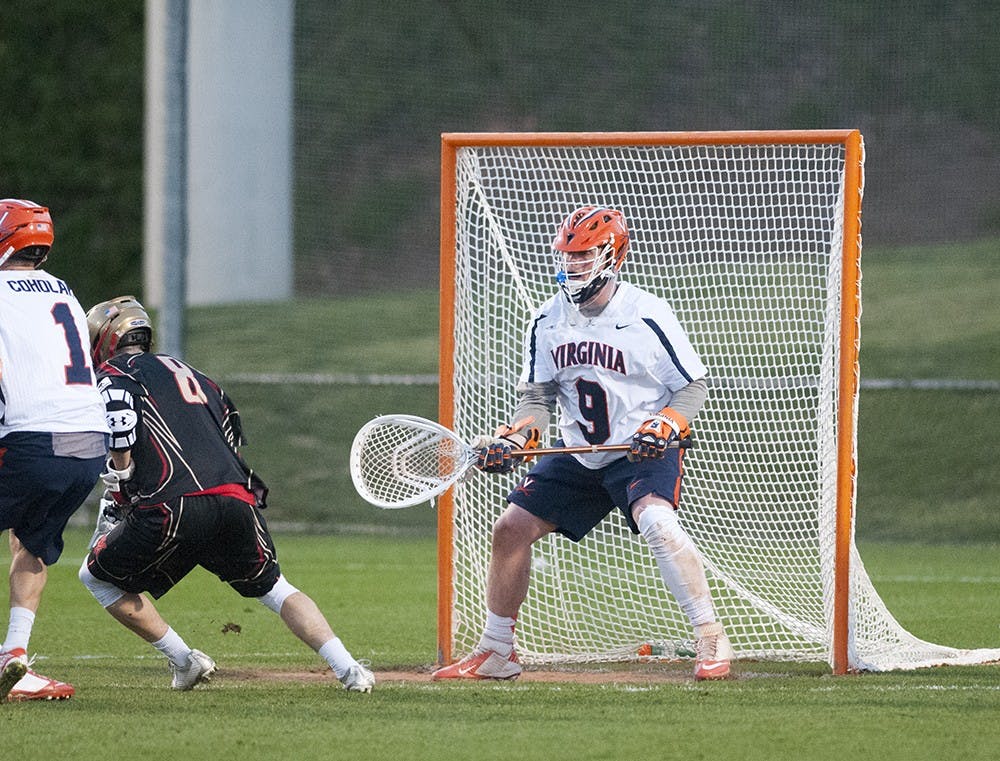 Junior goalie Matt Barrett recorded 12 saves Saturday in Virginia's first shut-out win since 2007.