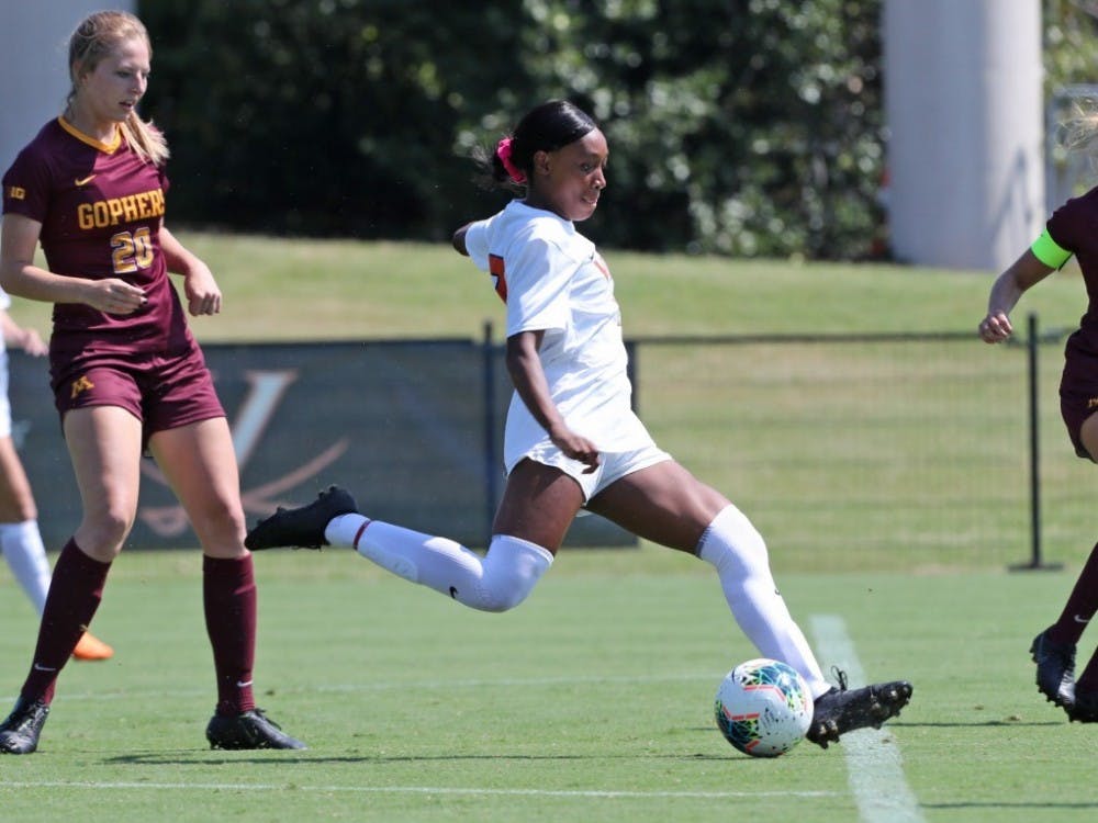 Sophomore forward Rebecca Jarrett opened the scoring for the Cavaliers in the match against William &amp; Mary with two goals in under seven minutes.
