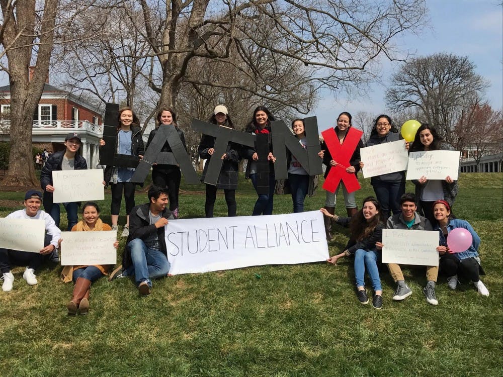 Students celebrating Hispanic Heritage Month last year, events for which Latinx Student Alliance organized as well.