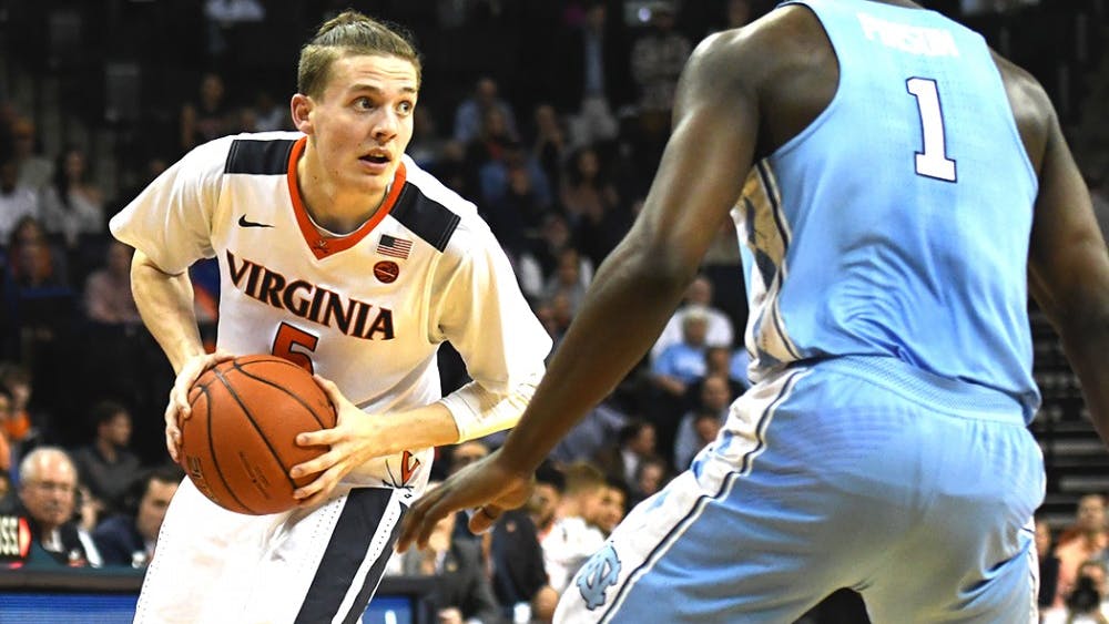 Freshman Kyle Guy carried Virginia's offense in the win, scoring 19 points on the strength of five three-pointers.