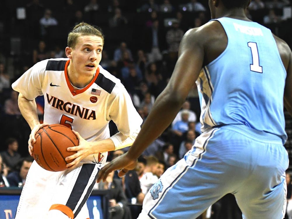 Freshman Kyle Guy carried Virginia's offense in the win, scoring 19 points on the strength of five three-pointers.