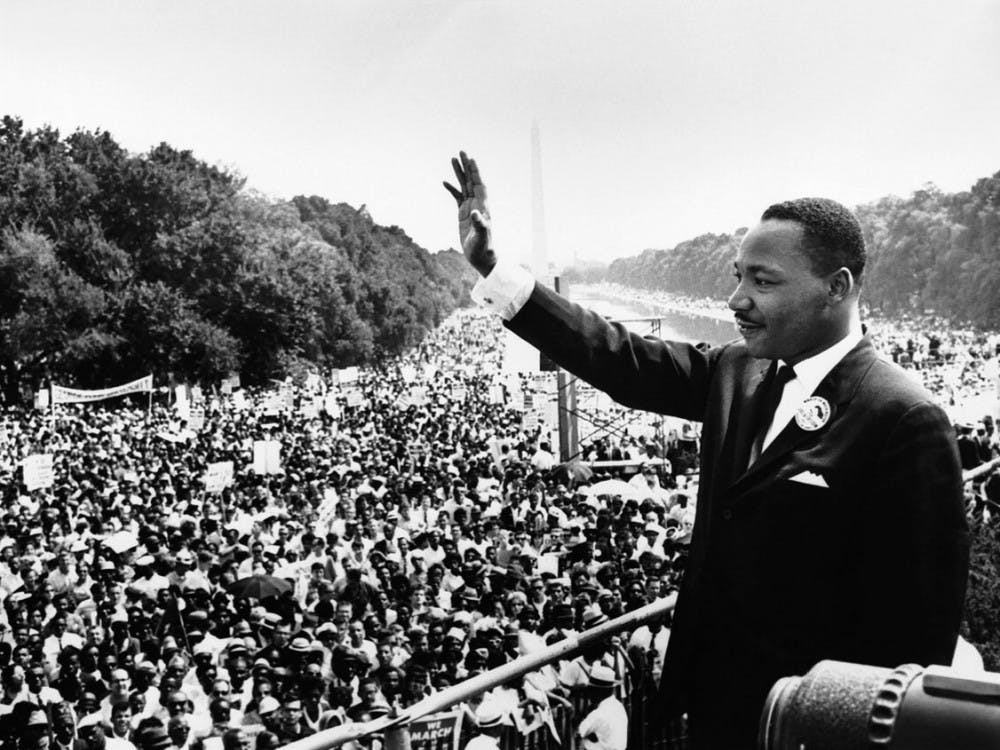 Dr. Martin Luther King Jr. at the March on Washington.
