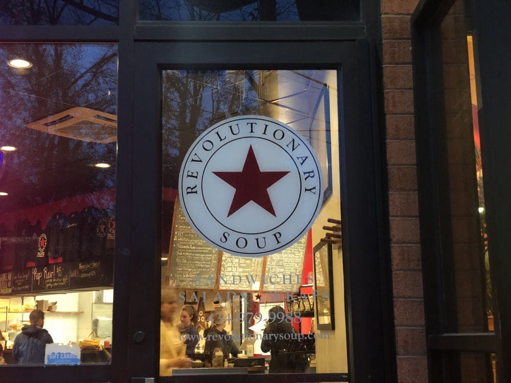 <p>Revolutionary Soup's Corner location is open 11 a.m. to 4 p.m. Monday through Thursday and 11 a.m. to 8 p.m. Fridays and Saturdays. The restaurant is closed on Sunday.</p>