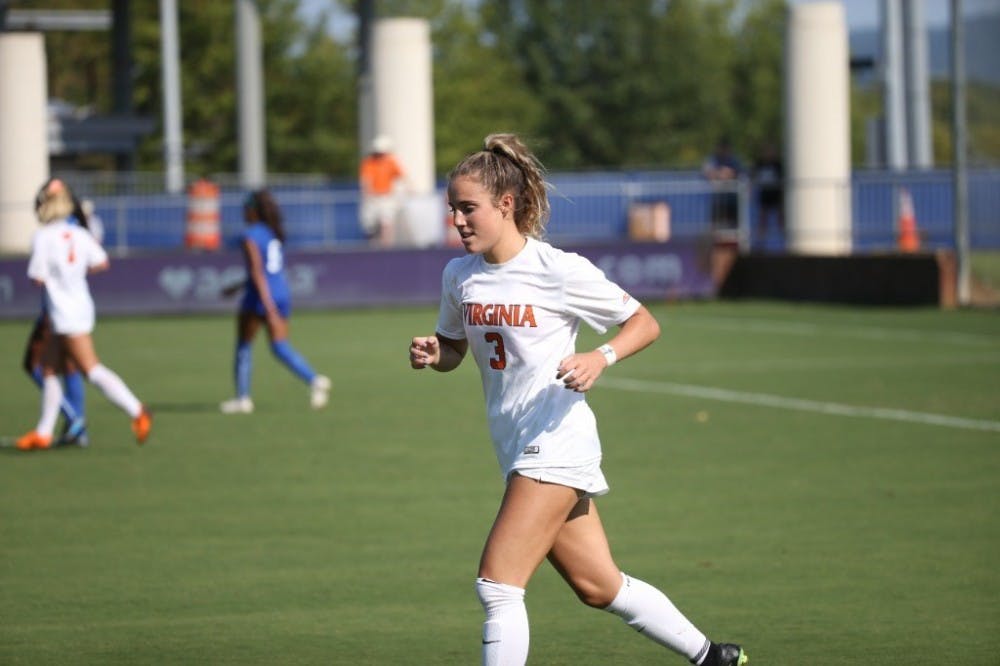 Sophomore forward Ashlynn Serepca had a multi-goal performance against Boston College, scoring in each half of the match Sunday. &nbsp;