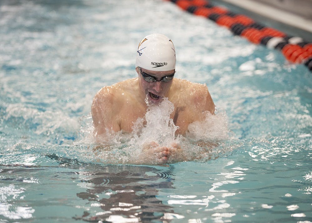 In his final meet for Virginia, senior Yannick Kaeser&nbsp;placed seventh in the 200-yard breaststroke to&nbsp;earn individual first-team All-America honors.