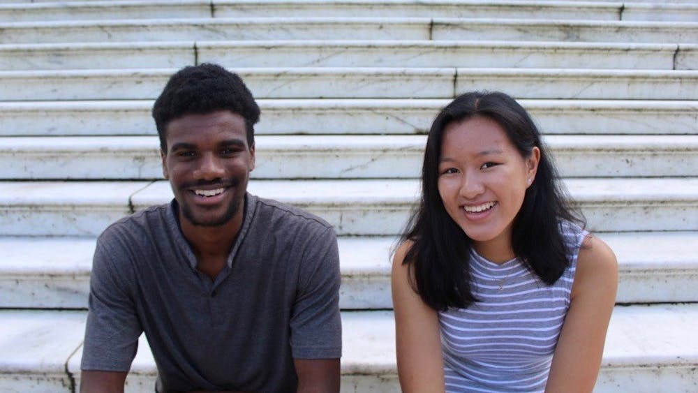 First Year Council President Denzel Mitchell (left) and Vice President Jennifer Lin (right)