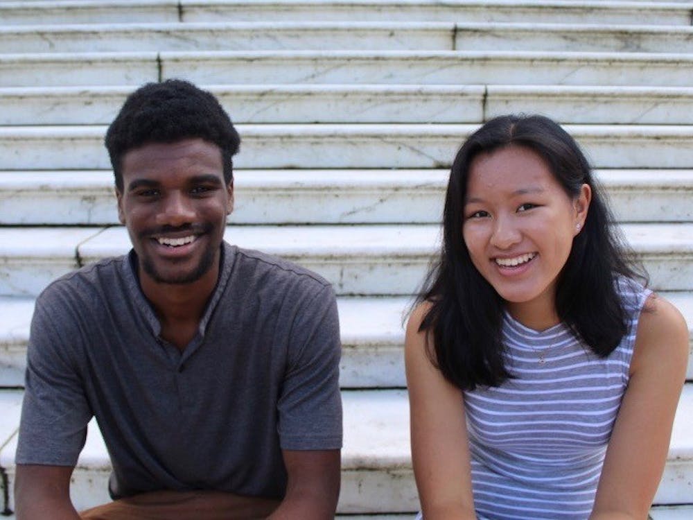First Year Council President Denzel Mitchell (left) and Vice President Jennifer Lin (right)