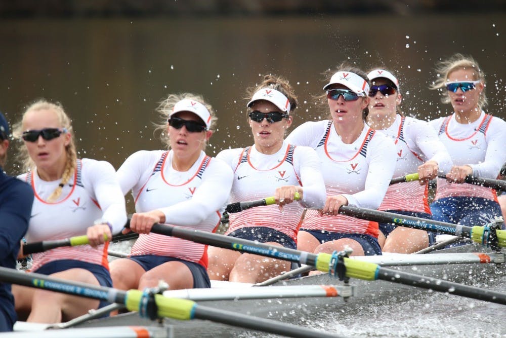 The Cavaliers finished in fifth place in their first regatta of the season.