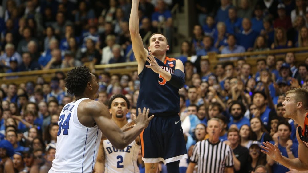 Sophomore guard Kyle Guy led Virginia with 17 points in the team's 65-63 victory over Duke.
