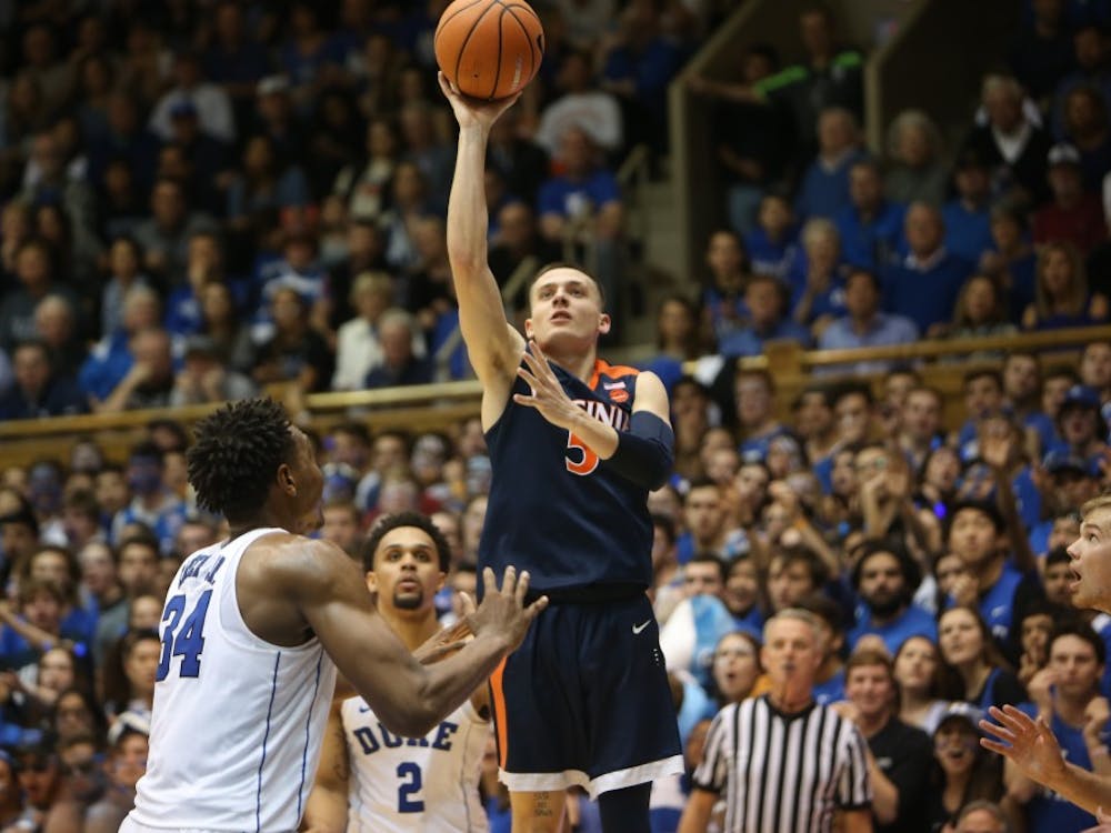 Sophomore guard Kyle Guy led Virginia with 17 points in the team's 65-63 victory over Duke.