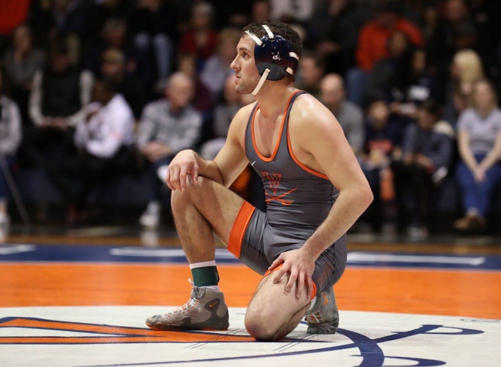 <p>Eight of 10 Virginia wrestlers fell to their NC State opponents.</p>