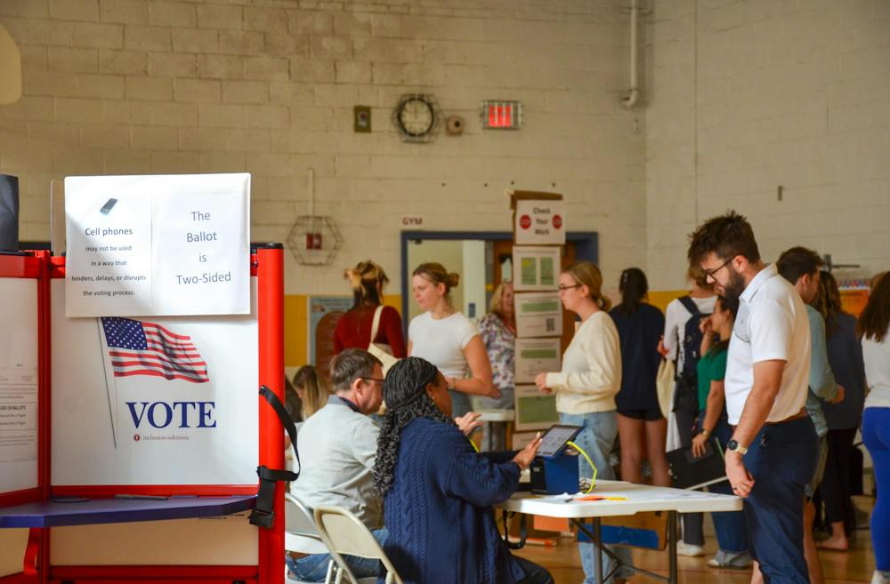 Election day at Trailblazer Elementary School, photographed Nov. 4, 2025.