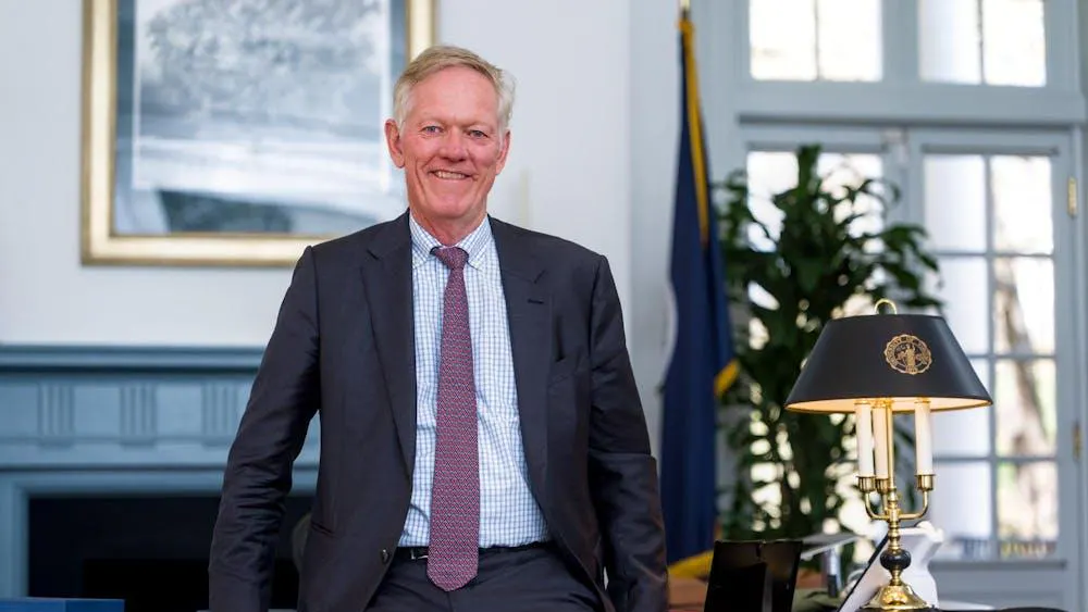 El presidente de la Universidad Scott Beardsley, fotografiado el 23 de marzo.