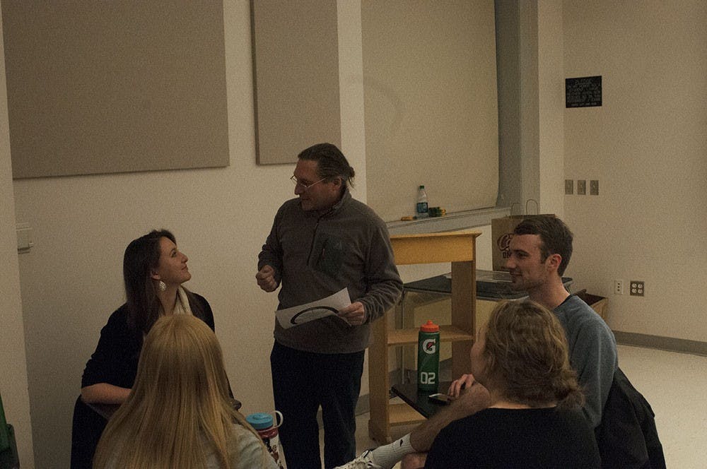 Edward Strickler, program coordinator for the University's Institute of Law, Psychiatry &amp; Public Policy, encouraged students to discuss issues in a small group setting.