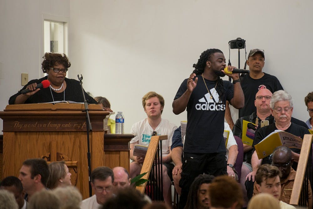 The "C’ville Sing Out” was held at Mt. Zion First African Baptist Church Sunday afternoon.&nbsp;