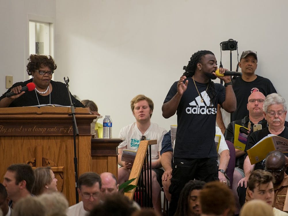 The "C’ville Sing Out” was held at Mt. Zion First African Baptist Church Sunday afternoon. 