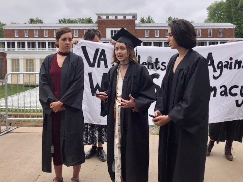 The three graduating students said they felt the University did not adequately respond to the white supremacist rallies of last August.