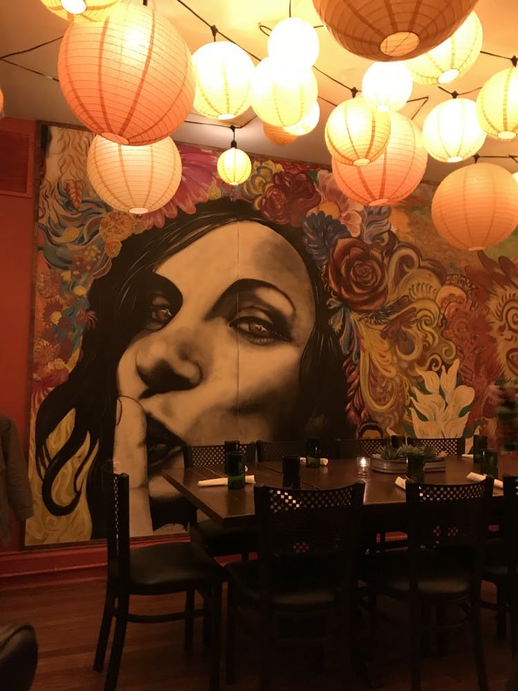 The Bebedero showcases the work of local artists, local chefs and influences from around the world.