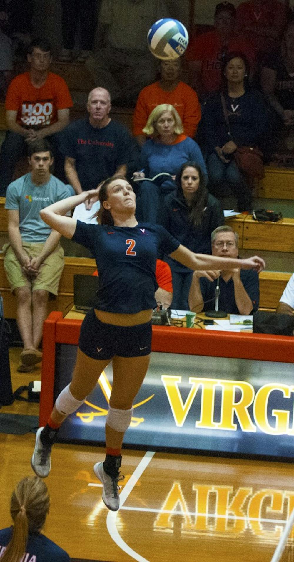 <p>Sophomore outside hitter Haley Kole had 10 kills as the Cavaliers dropped to 1-1 against Virginia Tech this season. </p>