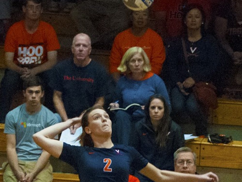 Sophomore outside hitter Haley Kole had 10 kills as the Cavaliers dropped to 1-1 against Virginia Tech this season. 