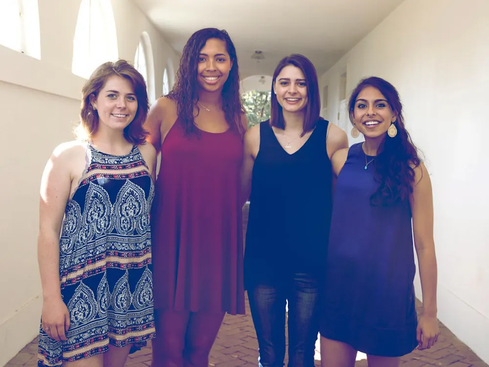 Jillian Randolph, Sophie Binns, Maddie Curry and Nanki Kaur will spend their summers in South Africa. 