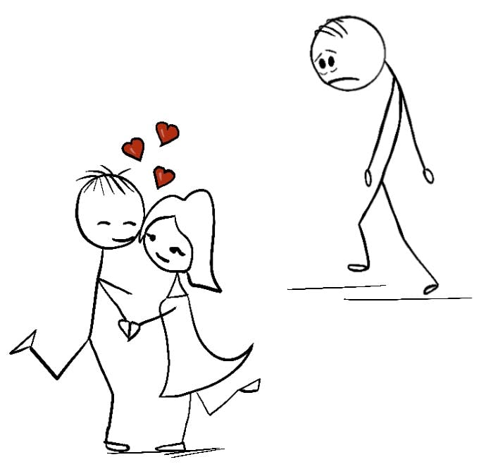 When unexpectedly running into a high school crush, one has two options.