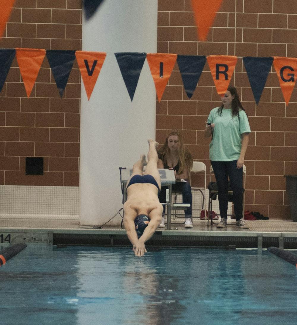<p>Not only does&nbsp;Matt Lockman hold the role of co captain, the junior also holds the sixth all-time record in the 50 free, and the ninth all-time record in the 100 free for Virginia.</p>