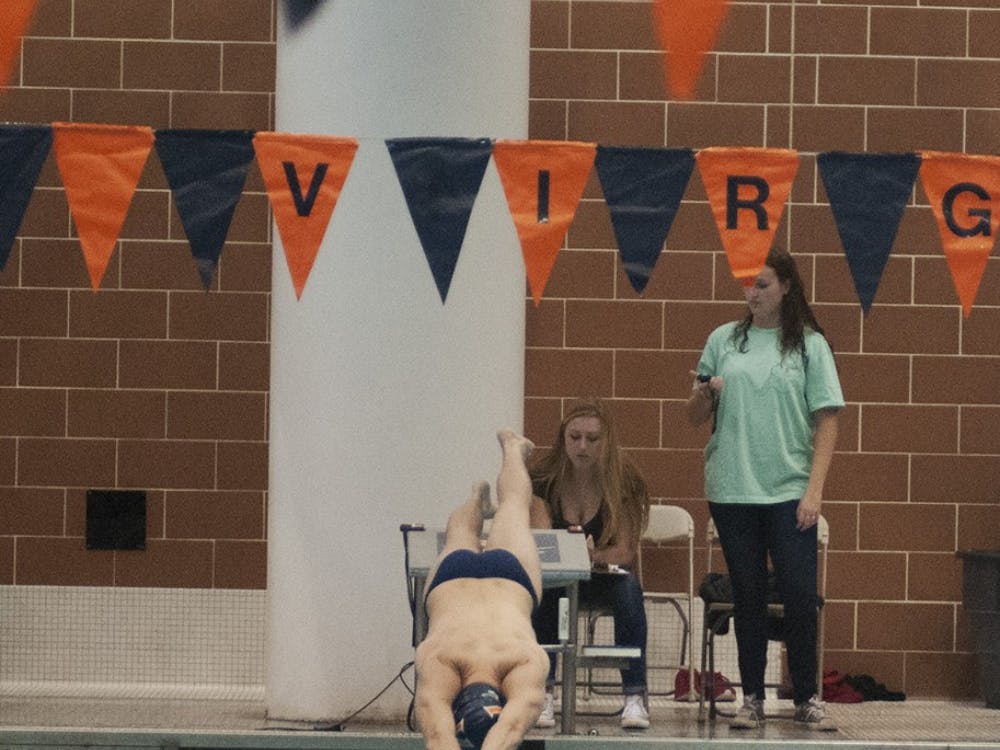 Not only does Matt Lockman hold the role of co captain, the junior also holds the sixth all-time record in the 50 free, and the ninth all-time record in the 100 free for Virginia.