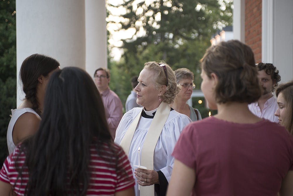 A vigil was held at St. Paul's church in Charlottesville on Wednesday evening.