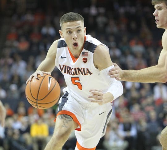 <p>Sophomore guard Kyle Guy leads the Virginia men's basketball team, averaging 16.8 points per game.&nbsp;</p>