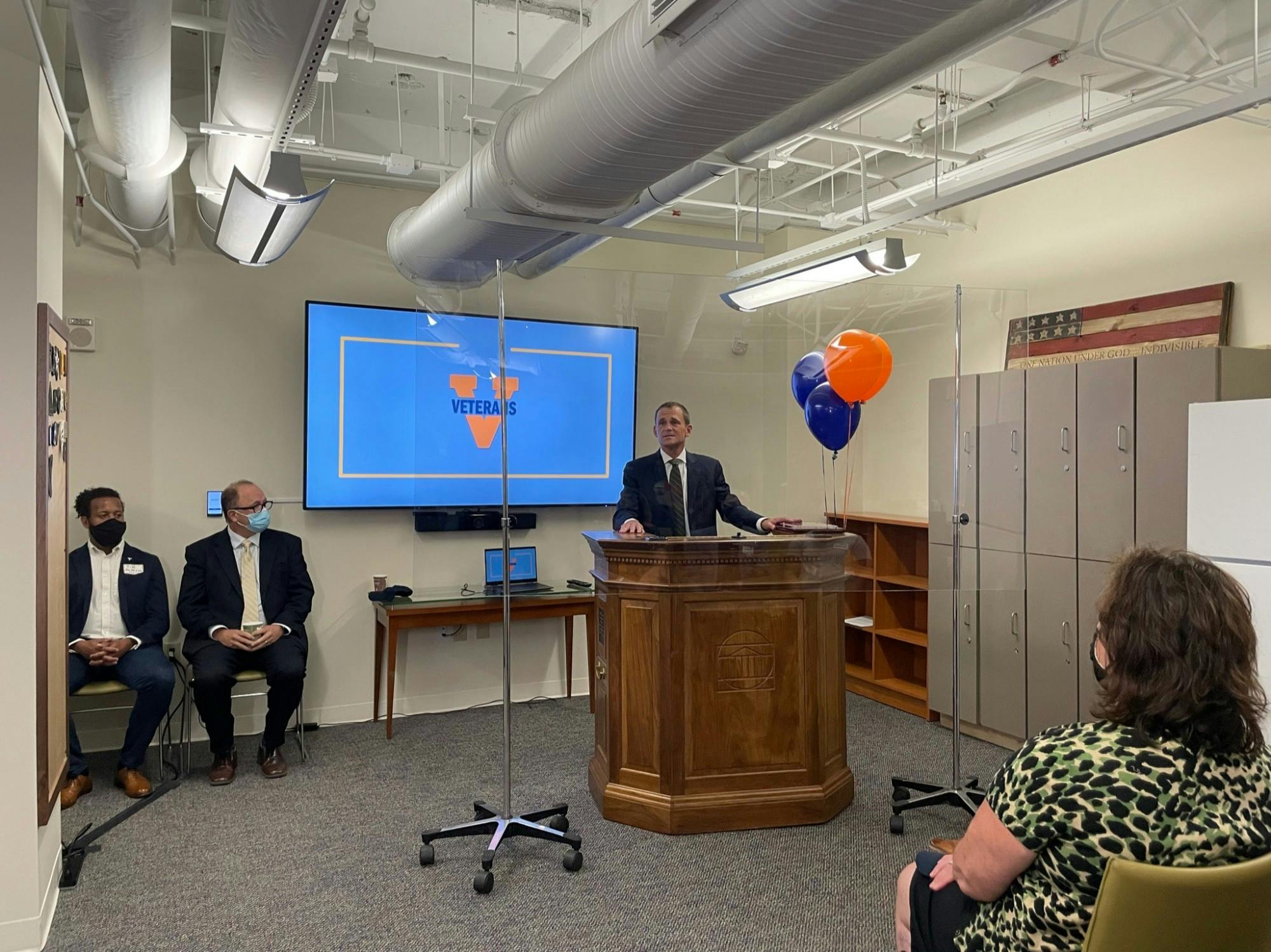 The center is catered towards providing a space for student veterans and active-duty ROTC students.