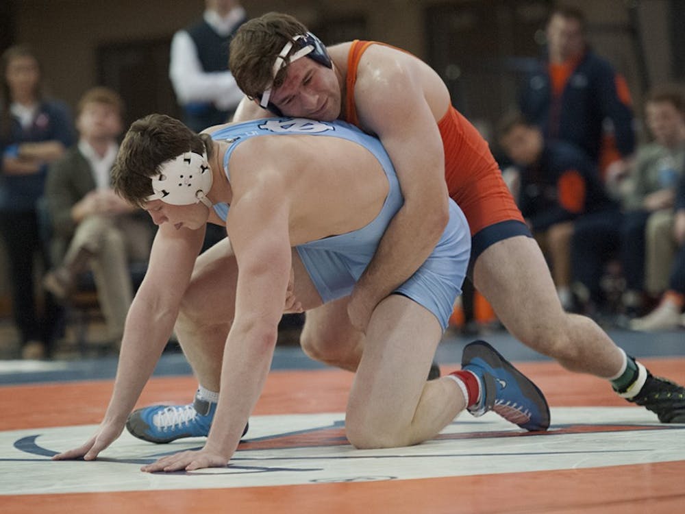 Virginia senior Patrick Gillen scored a major decision over North Carolina redshirt freshman Cory Daniel. Gillen got his first two conference dual wins of the season Friday and Saturday.