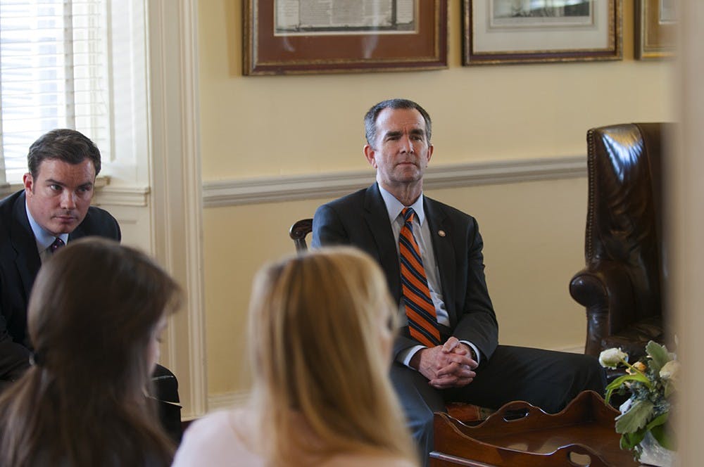 <p>Commonwealth Lt. Governor Ralph Northam spoke with student leaders in Pavilion V on Thursday.</p>