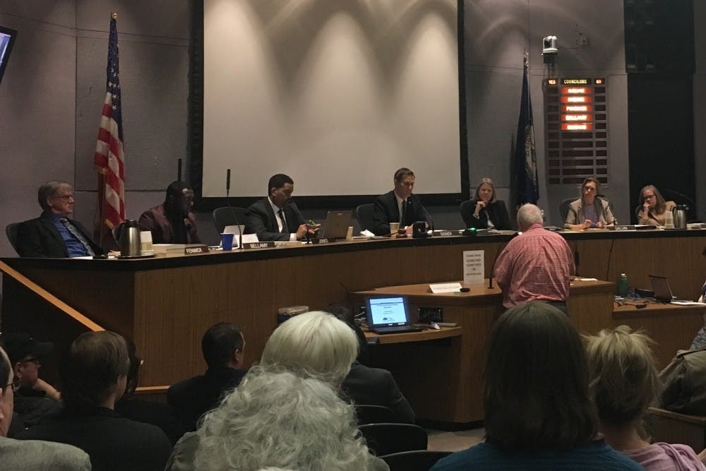 <p>Charlottesville City Council in session</p>