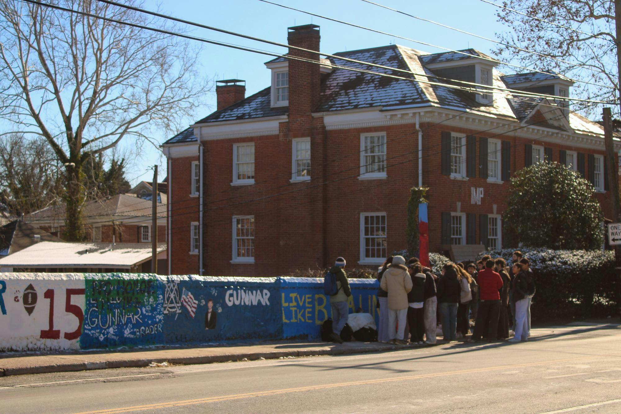 Persian Cultural Society members painted a mural on Beta Bridge Jan. 19 to raise awareness for the crisis in Iran.