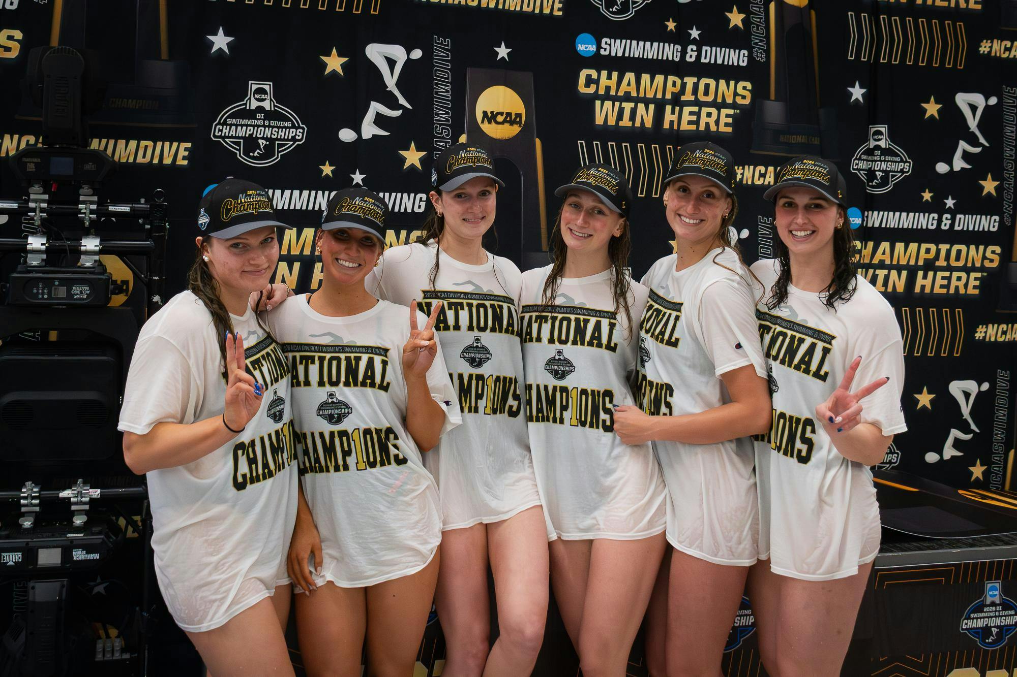 For their sixth straight title, the Cavalier women rewrote the history books at the 2026 NCAA Swimming and Diving Championships — posting a program-record 589 points and sweeping all five relay events.