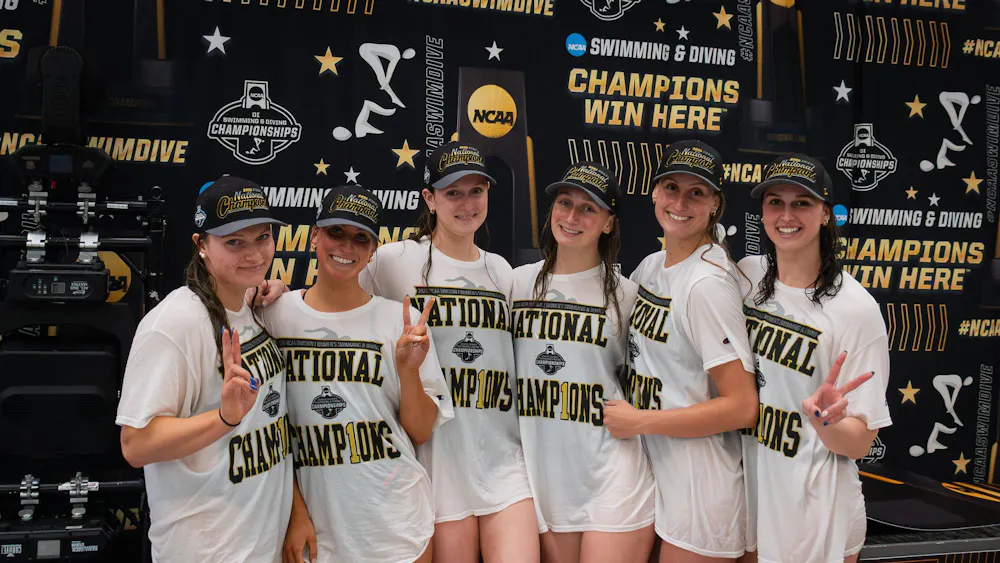 For their sixth straight title, the Cavalier women rewrote the history books at the 2026 NCAA Swimming and Diving Championships — posting a program-record 589 points and sweeping all five relay events.