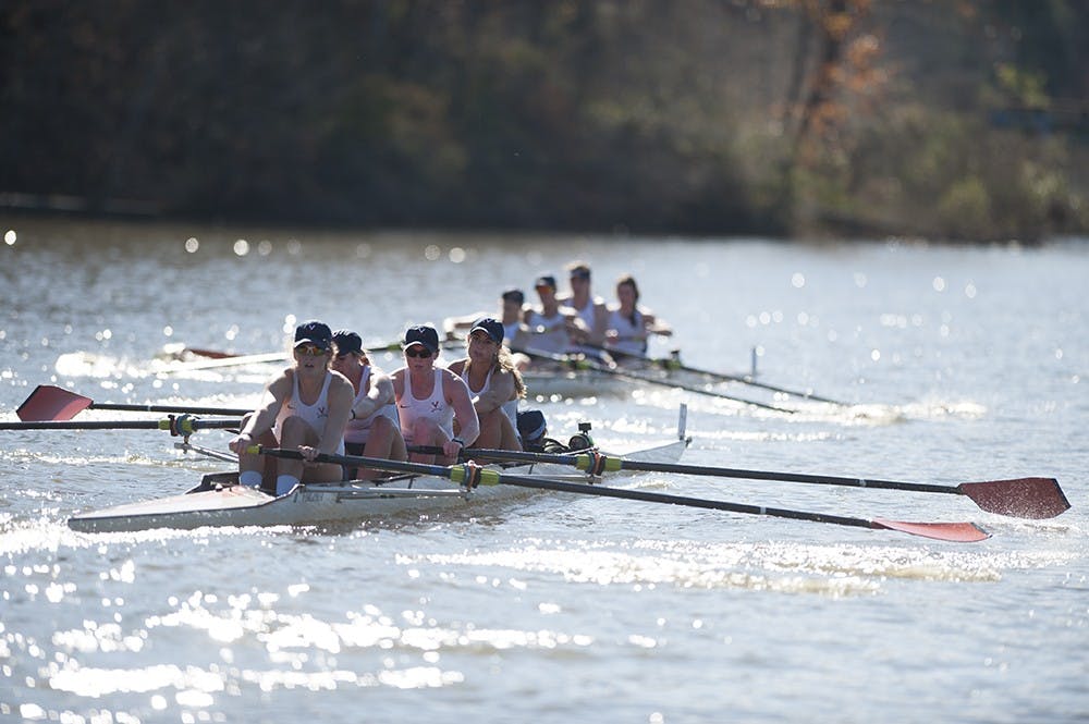 To conclude its fall season Sunday at the Rivanna Romp, women's rowing won both the Varsity Eight and Varsity Four races.