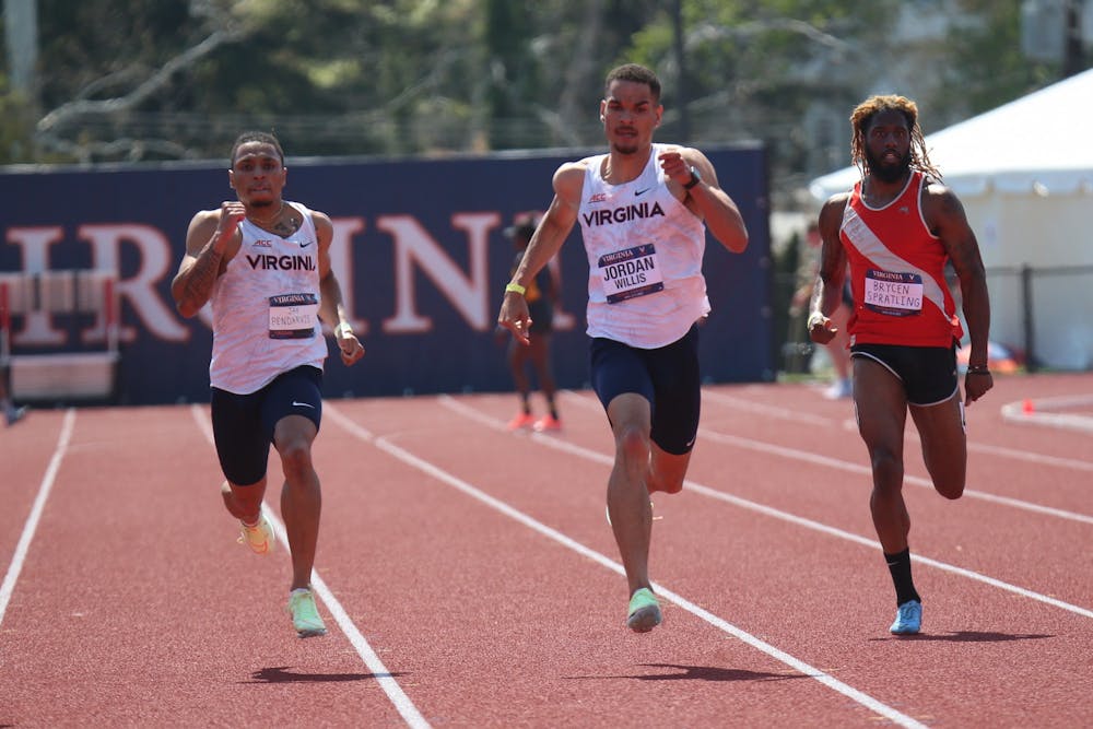 <p>Sophomore sprinter Jay Pendarvis and senior sprinter Jordan Willis each set personal bests in the men's 200 meter event.</p>