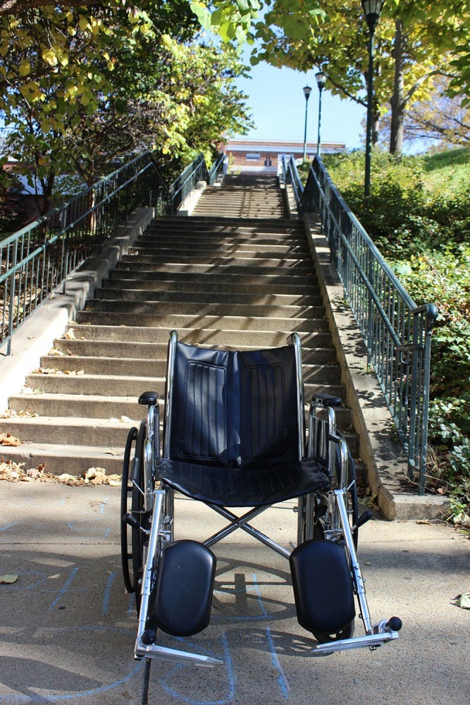 A program through the Provost’s Office called “Report a Barrier” allows students and faculty to alert administration of areas which could cause trouble for those in wheelchairs or on scooters.