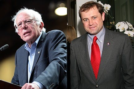Sanders (left) and Perriello (right)&nbsp;