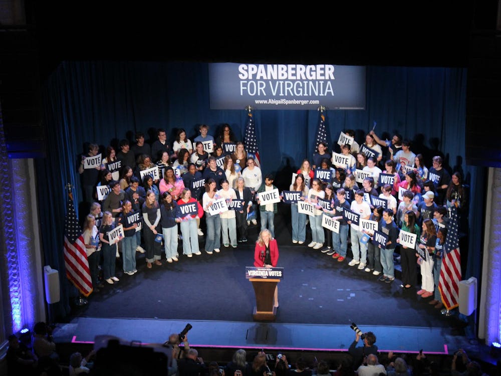 Spanberger hosted a rally in Charlottesville Oct. 21 leading up to November's election.