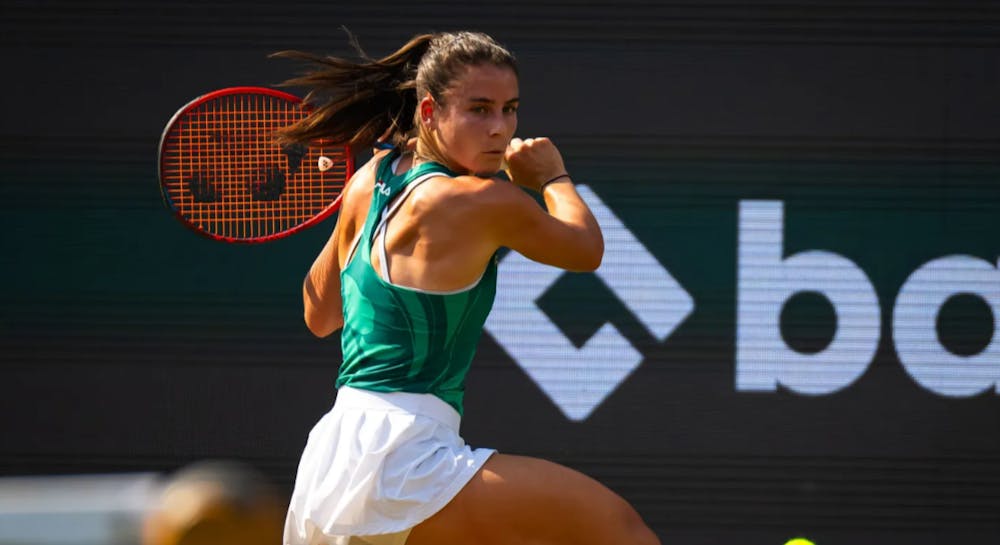 <p>Navarro dispatched two former Grand Slam champions on her way to the Wimbledon quarterfinals.</p>