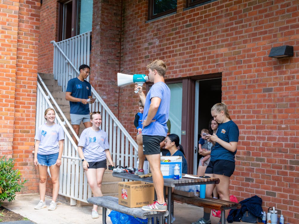 HRL facilitated move-in along with 240 residential advisor staff — upperclassmen students who live within dorm communities